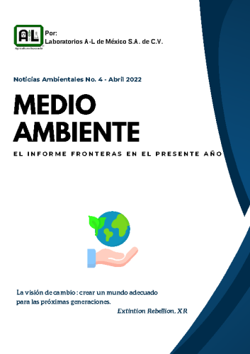 MEDIO AMBIENTE . EL INFORME FRONTERAS EN EL PRESENTE AÑO. 4